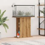 vidaXL akvariebord 36x75x72,5 cm konstrueret træ kunsteg