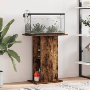 vidaXL akvariebord 60,5x36x72,5 cm konstrueret træ røget egetræsfarve