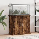 vidaXL akvariebord 81x36x73 cm konstrueret træ røget egetræsfarve