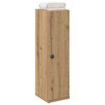 vidaXL badeværelsesskab med rulleholder 20,5x22x72 cm kunsteg - Kategori: Egetræshylder til hjemmet 4 vidaXL badeværelsesskab med rulleholder 20,5x22x72 cm kunsteg