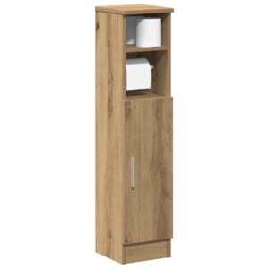 vidaXL badeværelsesskab med rulleholder 20,5x22x90 cm kunsteg