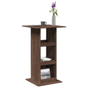 vidaXL barbord med opbevaring 60x60x102 cm konstrueret træ brunt eg
