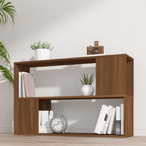 vidaXL bogreol 100x24x63 cm konstrueret træ brun egetræsfarve