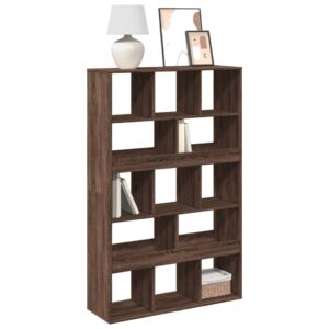 vidaXL bogreol 100x33x156,5 cm konstrueret træ brun egetræsfarve