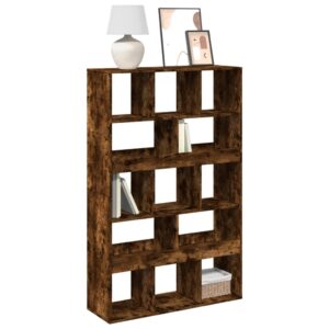 vidaXL bogreol 100x33x156,5 cm konstrueret træ røget egetræsfarve