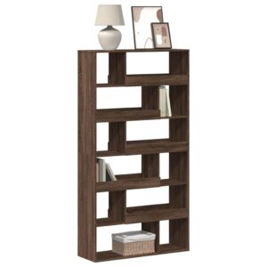 vidaXL bogreol 100x33x187,5 cm konstrueret træ brun egetræsfarve