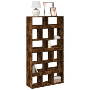 vidaXL bogreol 100x33x187,5 cm konstrueret træ røget egetræsfarve