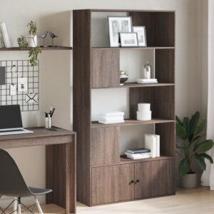 vidaXL bogreol 100x36x189 cm konstrueret træ brun egetræsfarve