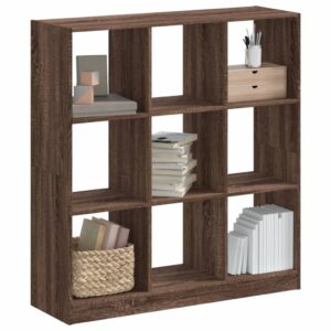 vidaXL bogreol 102x32x109 cm konstrueret træ brun egetræsfarve