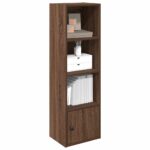 vidaXL bogreol 31x24x102 cm konstrueret træ brun egetræsfarve