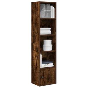 vidaXL bogreol 31x24x127 cm konstrueret træ røget egetræsfarve