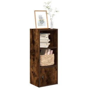 vidaXL bogreol 31x24x77 cm konstrueret træ røget egetræsfarve
