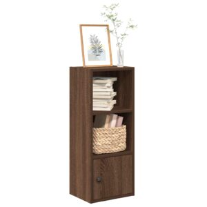 vidaXL bogreol 31x24x77 cm konstrueret træ sort-eg