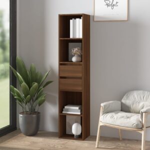 vidaXL bogreol 36x30x171 cm konstrueret træ brun egetræ