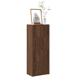 vidaXL bogreol 40x24x102 cm konstrueret træ brun egetræsfarve