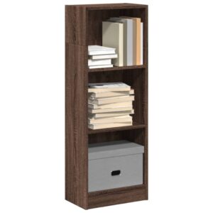 vidaXL bogreol 40x24x109 cm konstrueret træ brun egetræsfarve
