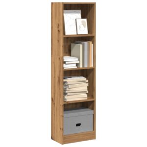 vidaXL bogreol 40x24x143 cm konstrueret træ egetræsfarve