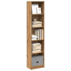 vidaXL bogreol 40x24x176 cm konstrueret træ egetræsfarve