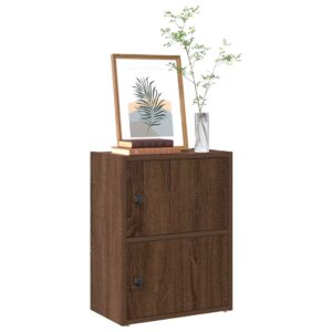 vidaXL bogreol 40x24x52 cm konstrueret træ brun egetræsfarve