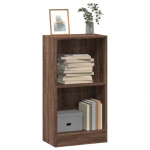vidaXL bogreol 40x24x76 cm konstrueret træ brun egetræsfarve