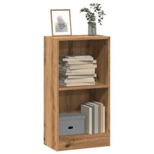 vidaXL bogreol 40x24x76 cm konstrueret træ egetræsfarve