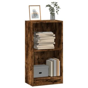 vidaXL bogreol 40x24x76 cm konstrueret træ røget egetræsfarve