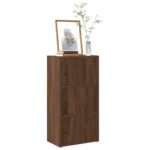 vidaXL bogreol 40x24x77 cm konstrueret træ brun egetræsfarve