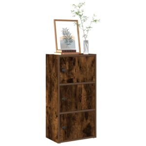 vidaXL bogreol 40x24x77 cm konstrueret træ røget egetræsfarve