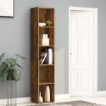 vidaXL bogreol 40x30x189 cm konstrueret træ røget egetræsfarve