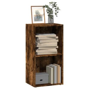 vidaXL bogreol 40x30x77 cm konstrueret træ røget egetræsfarve