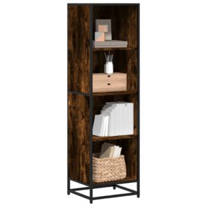 vidaXL bogreol 40x35x139 cm konstrueret træ røget egetræ