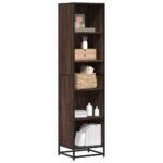 vidaXL bogreol 40x35x170,5 cm konstrueret træ brun egetræ - Kategori: Egetræshylder til hjemmet 4 vidaXL bogreol 40x35x170,5 cm konstrueret træ brun egetræ