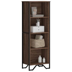 vidaXL bogreol 50x31x137,5 cm konstrueret træ brun egetræsfarve