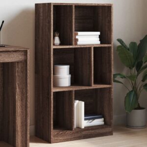 vidaXL bogreol 57x28,5x107,5 cm konstrueret træ brun egetræsfarve