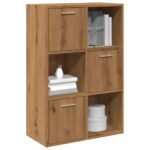 vidaXL bogreol 60,5x30x90 cm konstrueret træ kunsteg - Kategori: Egetræshylder til hjemmet 4 vidaXL bogreol 60,5x30x90 cm konstrueret træ kunsteg