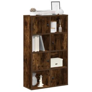vidaXL bogreol 60x24x101,5 cm konstrueret træ røget egetræsfarve