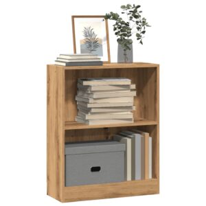 vidaXL bogreol 60x24x76 cm konstrueret træ egetræsfarve