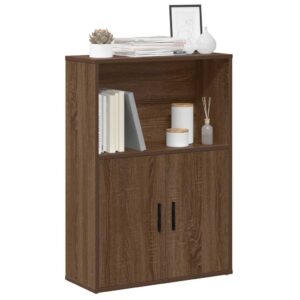 vidaXL bogreol 60x24x85 cm konstrueret træ brun egetræsfarve