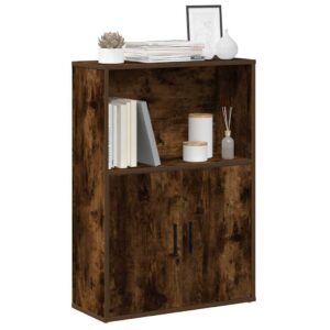 vidaXL bogreol 60x24x85 cm konstrueret træ røget egetræsfarve