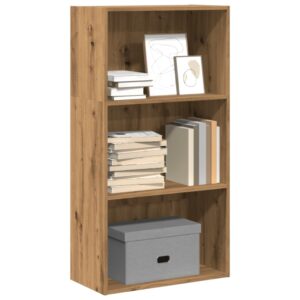 vidaXL bogreol 60x30x114 cm konstrueret træ egetræsfarve