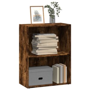 vidaXL bogreol 60x30x77 cm konstrueret træ røget egetræsfarve