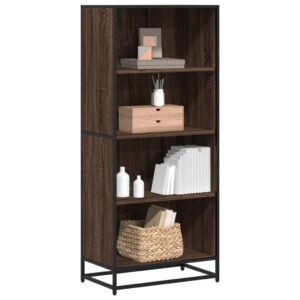 vidaXL bogreol 60x35x139 cm konstrueret træ brun egetræsfarve