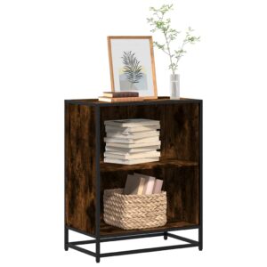 vidaXL bogreol 60x35x76 cm konstrueret træ røget egetræ