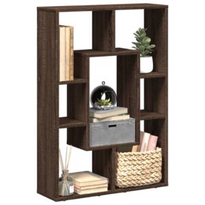 vidaXL bogreol 63x20x90 cm konstrueret træ brun egetræsfarve