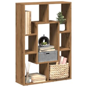 vidaXL bogreol 63x20x90 cm konstrueret træ egetræsfarve