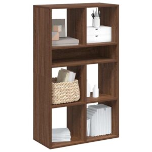 vidaXL bogreol 66x31x112 cm konstrueret træ brun egetræsfarve