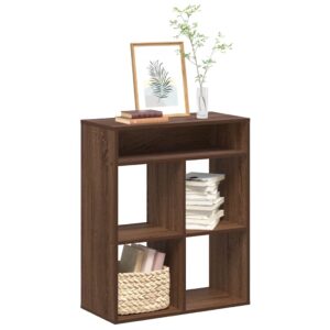 vidaXL bogreol 66x31x80 cm konstrueret træ brun egetræsfarve