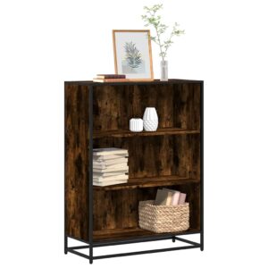vidaXL bogreol 80,5x35x107,5 cm konstrueret træ røget egetræ