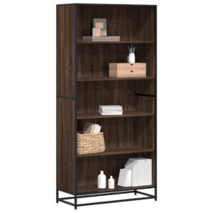 vidaXL bogreol 80,5x35x170,5 cm konstrueret træ brun egetræsfarve