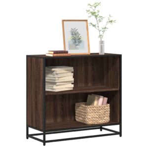 vidaXL bogreol 80,5x35x76 cm konstrueret træ brun egetræsfarve